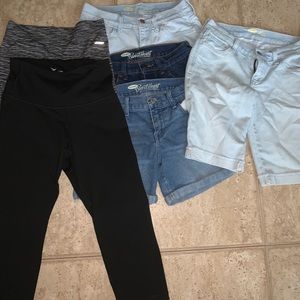 Lot of girls shorts yoga pants Old Navy Jockey Sz0